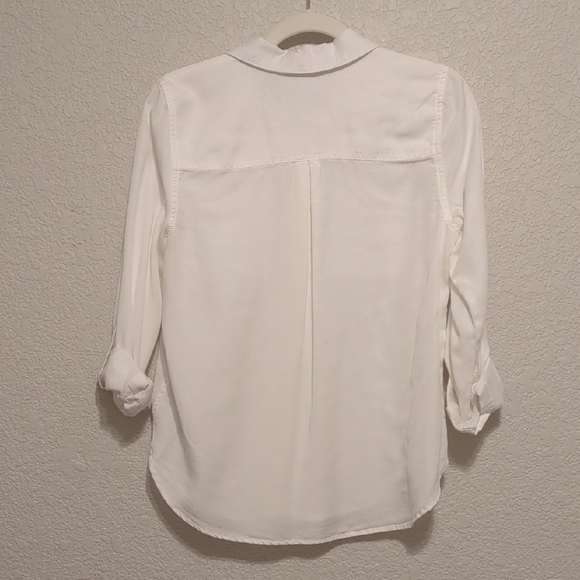 Calvin Klein Jeans white casual button-up collared long sleeve blouse 😉 - Picture 11 of 11
